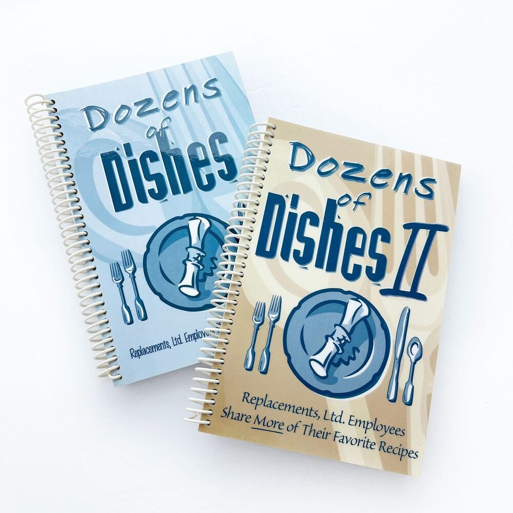 Dozens of Dishes Cookbook Set by the Wellness Council of Replacements Ltd